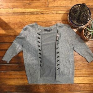 F21 Military Style Cropped Cardigan